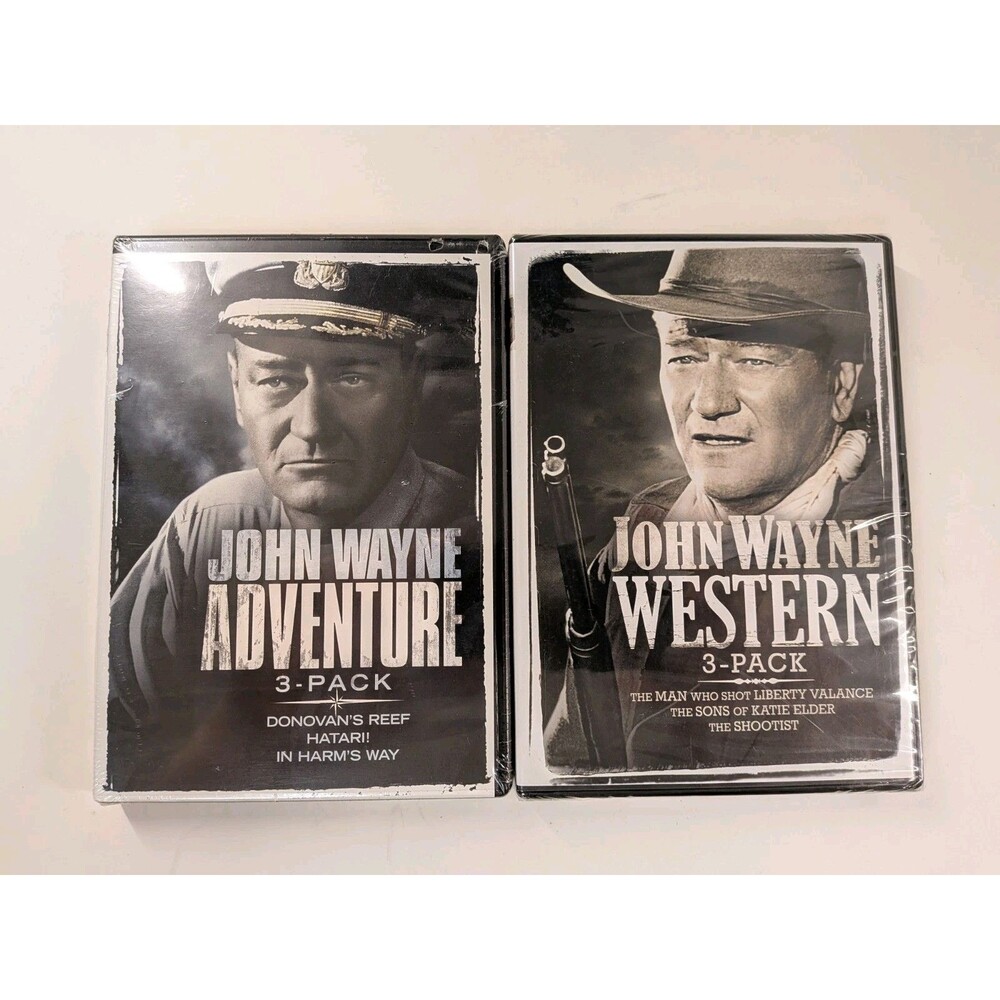 John Wayne Western & Adventure Collection 3 Pack of Movies Films Lot 2 New DVDs